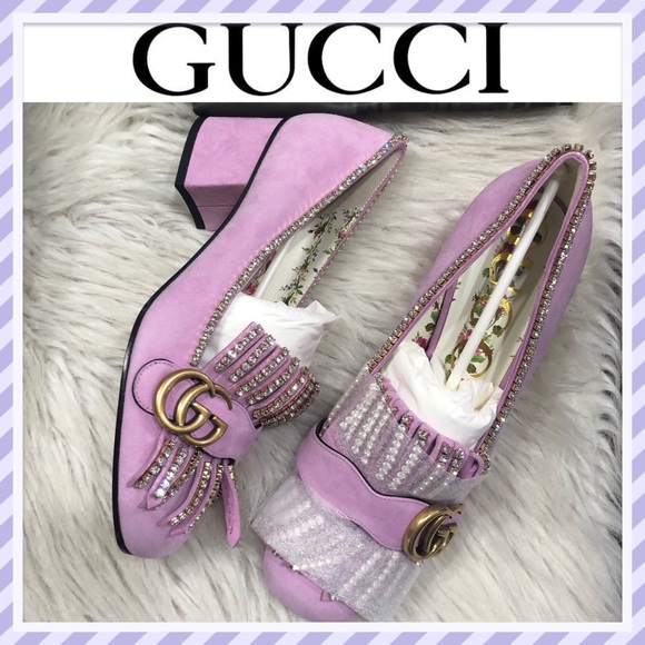 Gucci Shoes - Authentic Gucci Marmont Suede Pumps